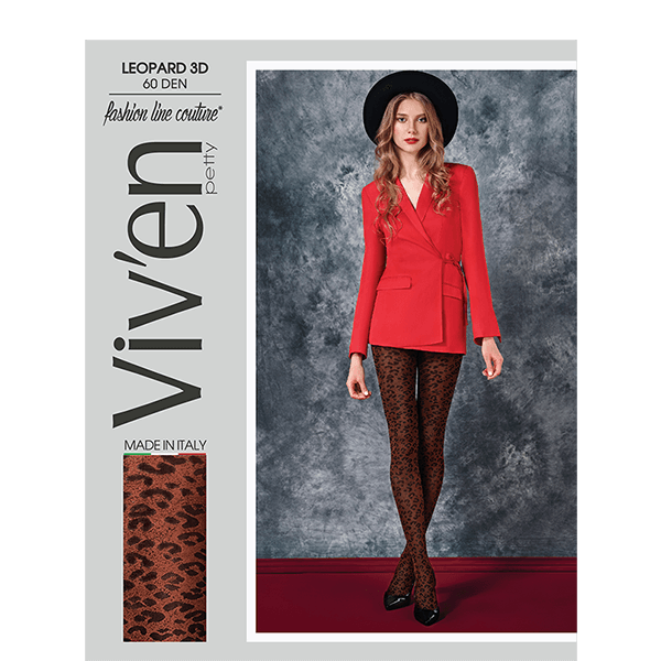 Viv‘en petty колготи жіночі<br>Leopard 3D 60 ден